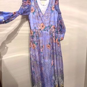 Modcloth CottageCore Long split floral maxidress